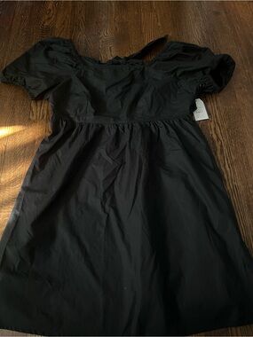 Time and Tru Black Dress with Elastic Waist